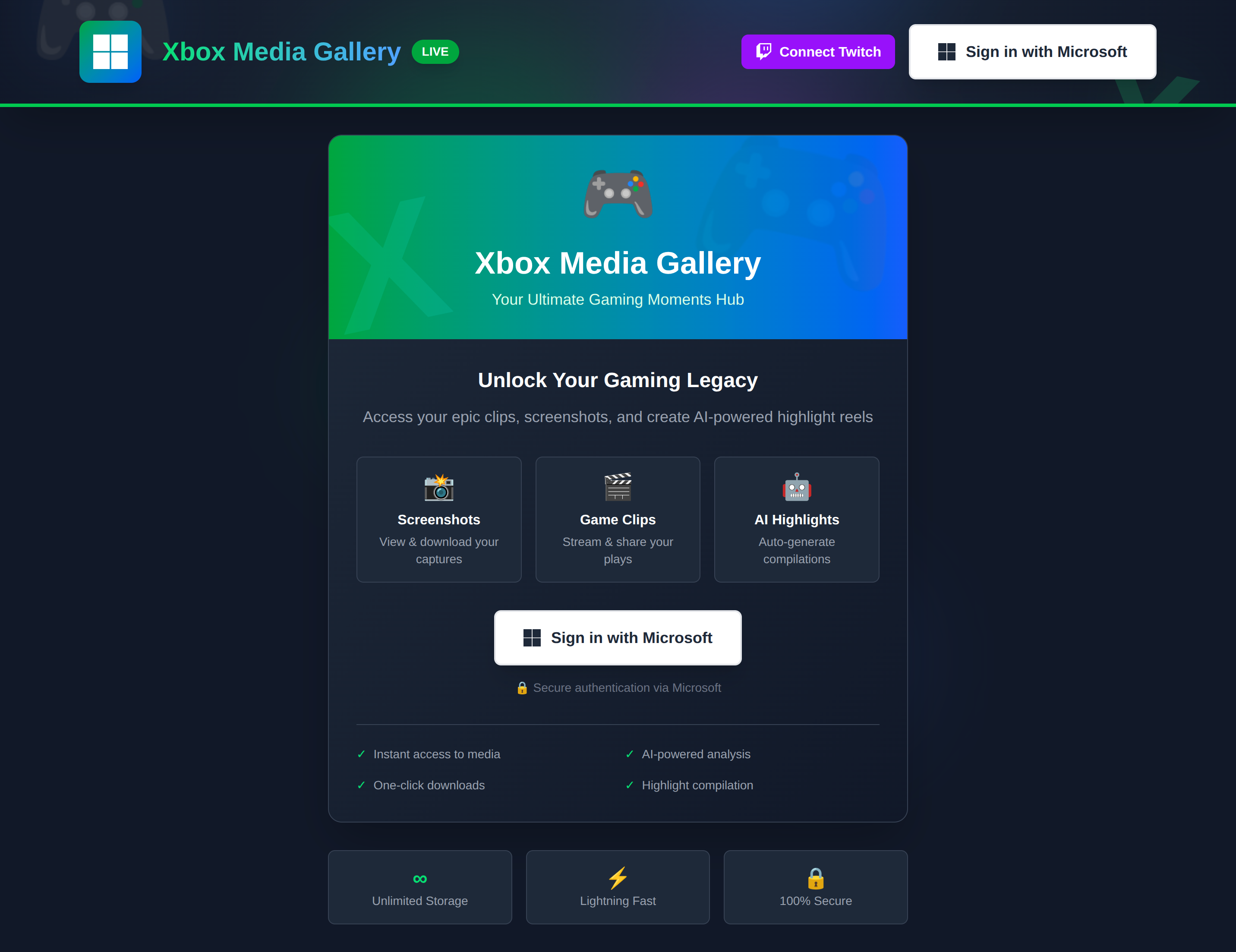 Xbox Media Gallery Screenshot 1